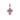 10K Rose Gold Ruby & Diamond Cross Pendant
