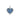 10K White Gold Sapphire & Diamond Heart Pendant