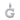 14K White Gold Diamond Initial "G" Pendant - 0.97 Ctw