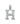 14K White Gold Diamond Initial "H" Pendant - 1.02 Ctw
