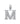 14k White Gold Diamond Initial "M" Pendant 1.34 Ctw