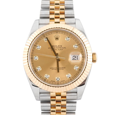 Rolex 126333 Datejust 41 mm Champagne Dial Jubilee Bracelet Box and Papers 2017