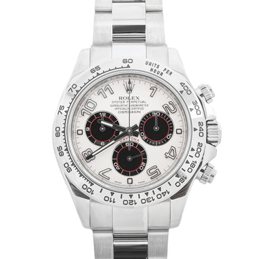 Rolex 116509 Daytona 40 mm White Arabic Dial Oyster Bracelet Box and Papers 2014