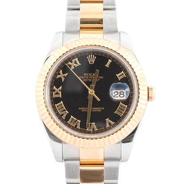 Rolex 116333 Datejust II 41 mm Black Dial Oyster Bracelet Box and Papers 2016