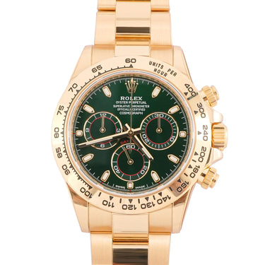 Rolex 116508 Daytona 40 mm Green Dial John Mayer Box and Papers 2019