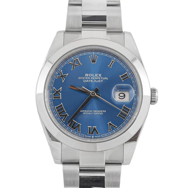 Rolex 126300 Datejust 41 mm Blue Dial Oyster Bracelet Box and Papers 2025