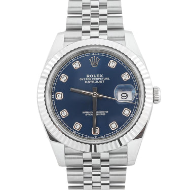 Rolex 126334 Datejust 41 mm Blue Diamond Dial Jubilee Bracelet Box & Papers 2026