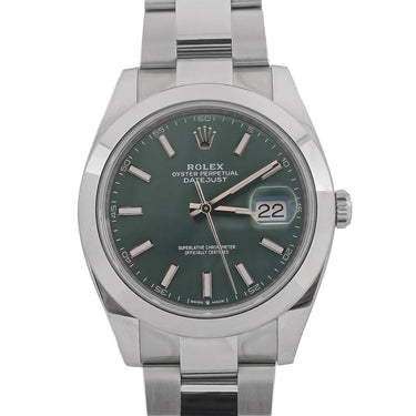 Rolex 126300 Datejust 41 mm Mint Green Dial Oyster Bracelet Box and Papers 2025