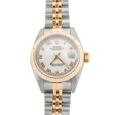 Rolex 69173 Lady-Datejust 26 mm White Dial Jubilee Bracelet Box and Papers 1996