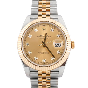Rolex 126333 Datejust 41 mm Champagne Dial Jubilee Bracelet Box and Papers 2017