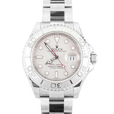 Rolex 116622 Yacht-Master 40mm Platinum Bezel Platinum Grey Dial Box Papers 2015