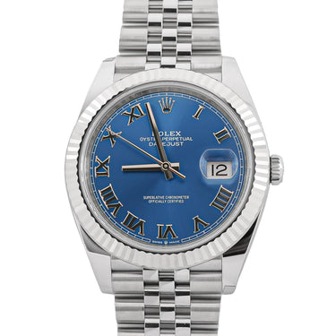 Rolex 126334 Datejust 41 mm Blue Roman Dial Jubilee Bracelet Box and Papers 2026