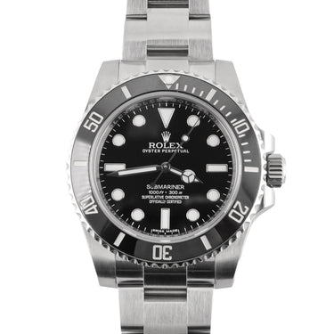 Rolex 114060 Submariner 40 mm Black Dial Oyster Bracelet Box and Papers 2016