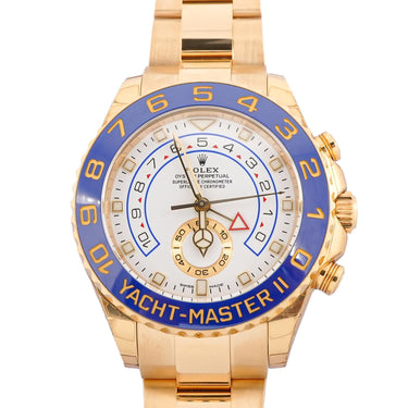 Rolex 116688 Yacht-Master II 44mm 18K Yellow Gold White Dial Box and Papers 2020
