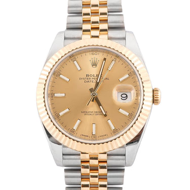 Rolex 126333 Datejust 41 mm Champagne Dial Jubilee Bracelet Box and Papers 2016