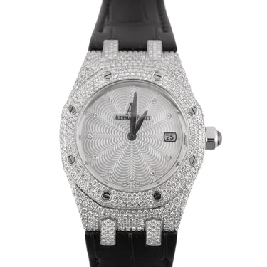 Audemars Piguet Royal Oak Lady Diamond Bezel MOP Diamond Dial Box & Papers 2015