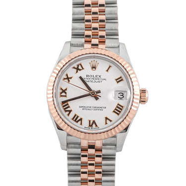 Rolex 278271 Datejust 31mm White Roman Dial Jubilee Bracelet Box and Papers 2024