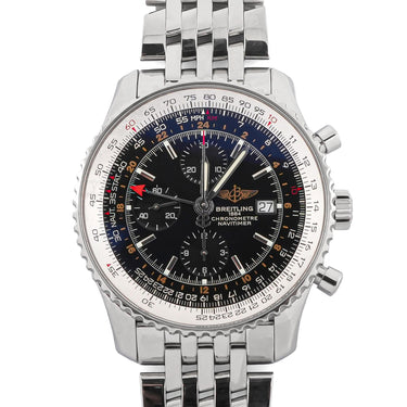 Breitling A24322 Navitimer Chronometre 46 mm Black Dial Stainless Steel 2010