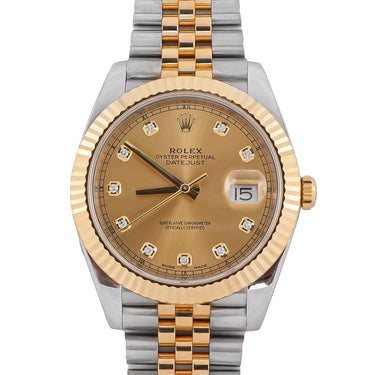 Rolex 126333 Datejust 41 mm Champagne Dial Jubilee Bracelet Box and Papers 2017