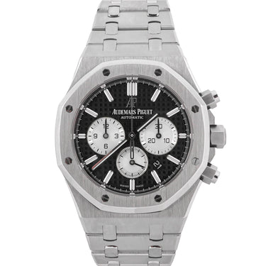 Audemars Piguet Royal Oak Chronograph 41 mm Black Dial Stainless Steel Box 2017