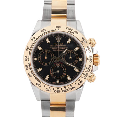 Rolex 116503 Daytona 40mm Two Tone Black Dial Oyster Bracelet Box & Papers 2021