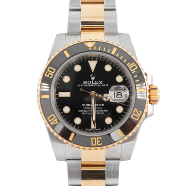 Rolex 116613LN Submariner Date 40mm 18K Yellow Gold Black Dial Box & Papers 2019