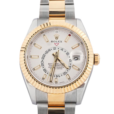 Rolex 326933 Sky-Dweller 42mm White Index Dial Oyster Bracelet Box & Papers 2017