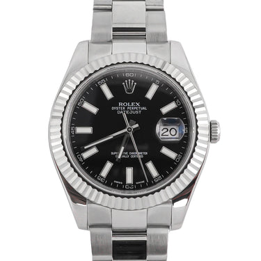 Rolex 116334 Datejust II 41mm Black Index Dial Oyster Bracelet Box & Papers 2009