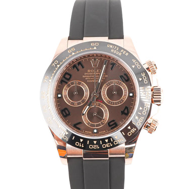 Rolex 116515LN Daytona 18K Rose Gold Chocolate Arabic Dial Box and Papers 2018