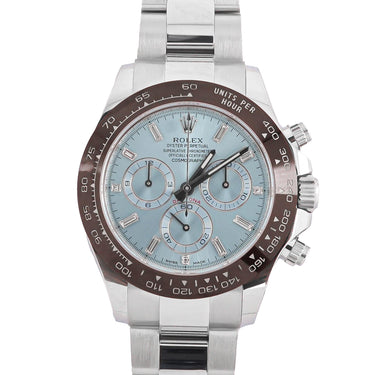 Rolex 116506 Daytona 40 mm Ice Blue Diamond Dial Oyster Box and Papers 2023