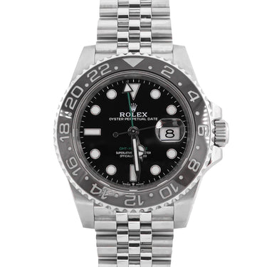 Rolex 126710GRNR GMT-Master II 40 mm Bruce Wayne Jubilee Bracelet Box 2024
