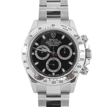Rolex 116520 Cosmograph Daytona 40mm Black Index Dial Oyster Box and Papers 2010