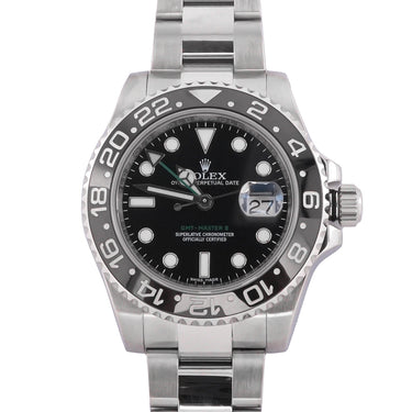 Rolex 116710LN GMT-Master II 40 mm Ceramic Bezel Black Dial Box and Papers 2017
