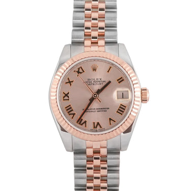 Rolex 178271 Datejust 31 mm Pink Roman Dial Jubilee Bracelet Box and Papers 2013