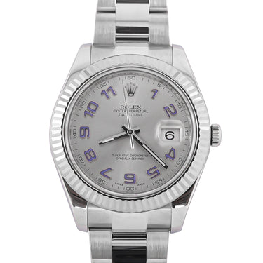 Rolex 116334 Datejust II 41 mm Silver Dial Oyster Bracelet Box and Papers 2013