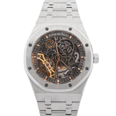 Audemars Piguet Royal Oak Double Balance Wheel Skeleton Dial Box & Papers 2017