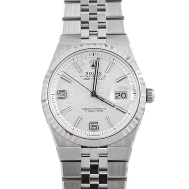 Rolex 127234 Land-Dweller 36 mm White Honeycomb Dial Box and Papers 2026