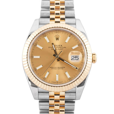 Rolex 126333 Datejust 41 mm Champagne Index Dial Jubilee Bracelet Box 2017