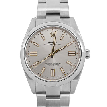 Rolex 124300 Oyster Perpetual 41mm Silver Dial Oyster Bracelet Box & Papers 2023
