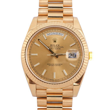 Rolex 228238 Day-Date 40mm 18K Yellow Gold Champagne Dial Box and Papers 2019