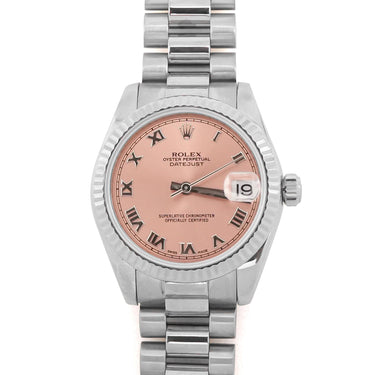 Rolex 178279 Datejust 31 mm Pink Roman Dial President Bracelet Box & Papers 2010