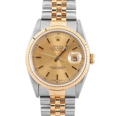 Rolex 116233 Datejust 36 mm Champagne Dial Jubilee Bracelet Box and Papers 1998