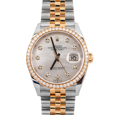Rolex 126283RBR Datejust 36 mm White MOP Dial Jubilee Bracelet Box & Papers 2026