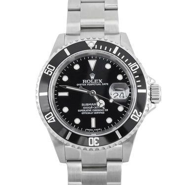 Rolex 16610 Submariner Date 40 mm Black Dial Oyster Bracelet Box & Papers 2007