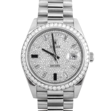 Rolex 228349RBR Day-Date 40 mm Diamond Bezel Diamond Dial Box and Papers 2022