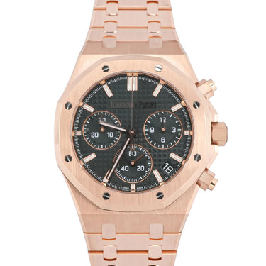 Audemars Piguet Royal Oak Chronograph 18K Rose Gold Green Dial Box & Papers 2024