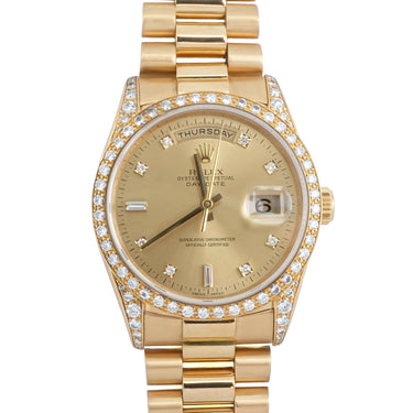 Rolex 18388 Day-Date 36 mm Champagne Dial President Bracelet Box 1989