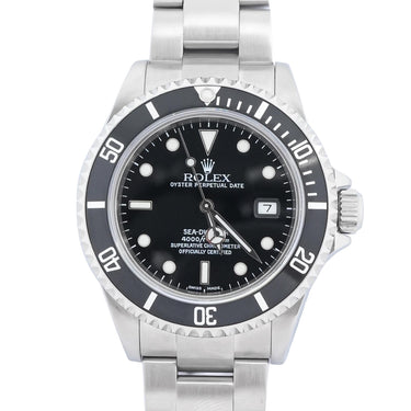 Rolex 16600 Sea-Dweller 40 mm Black Dial Oyster Bracelet Box and Papers 2001