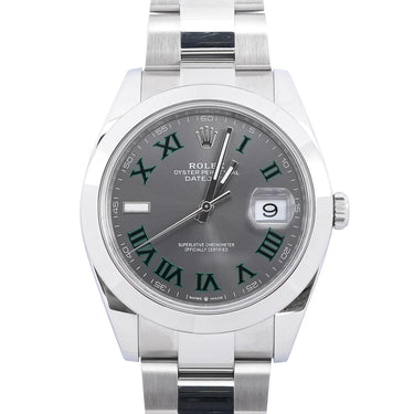 Rolex 126300 Datejust 41 mm Wimbledon Dial Oyster Bracelet Box and Papers 2025