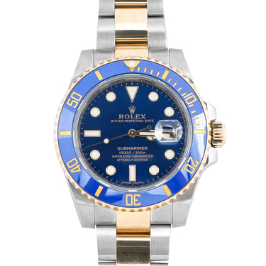 Rolex 116613LB Submariner Date 40 mm Blue Dial Oyster Bracelet Box & Papers 2019